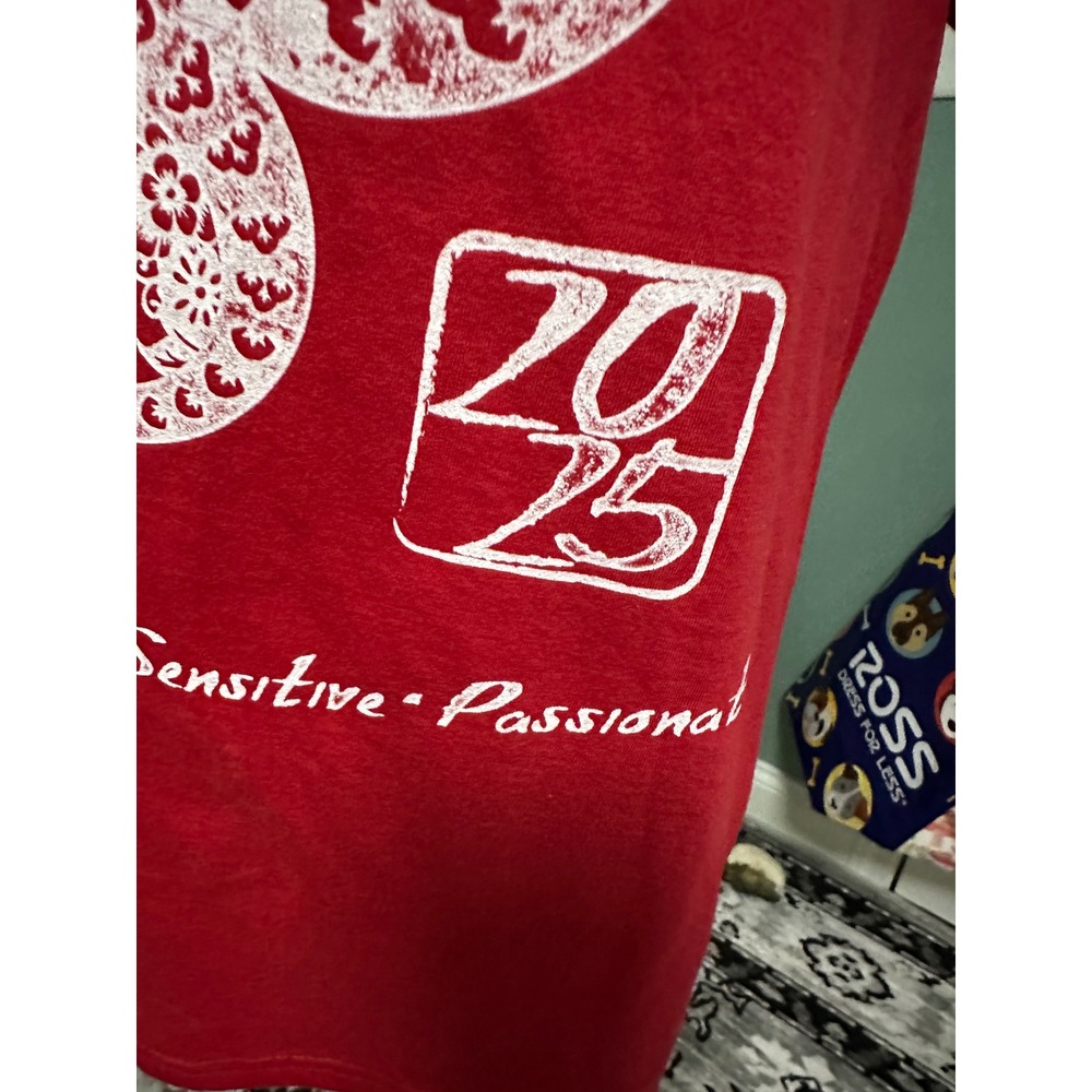 Year of the Snake T-Shirt 2025 Chinese Zodiac Graphic Tee Red - Picture 7 of 8